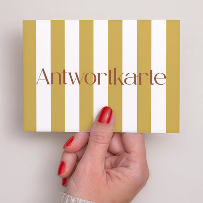 Antwortkarte Hochzeit Landschaft Vereinte Linien foto N° 3