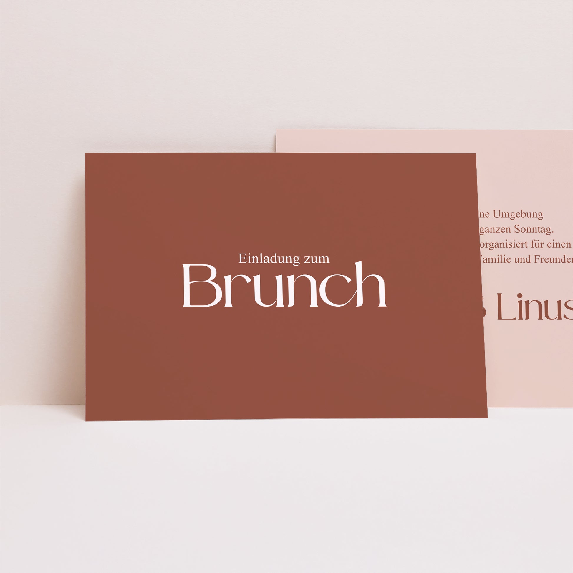 Einladungskarte Hochzeit Landschaft Vereinte Linien foto N° 1