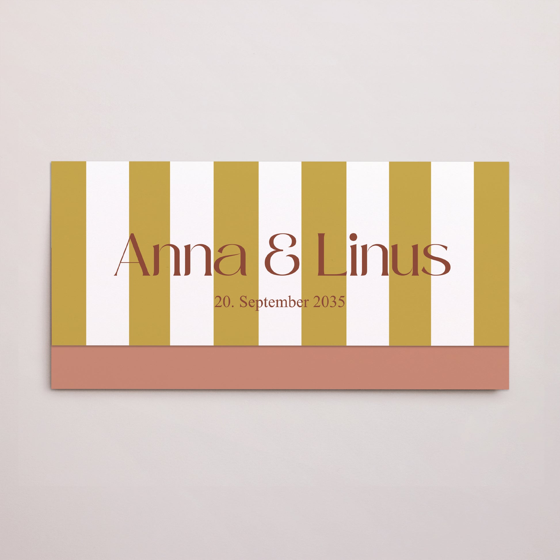 Hochzeitseinladung Rechteckige Tasche, 2 Karten Vereinte Linien foto N° 1