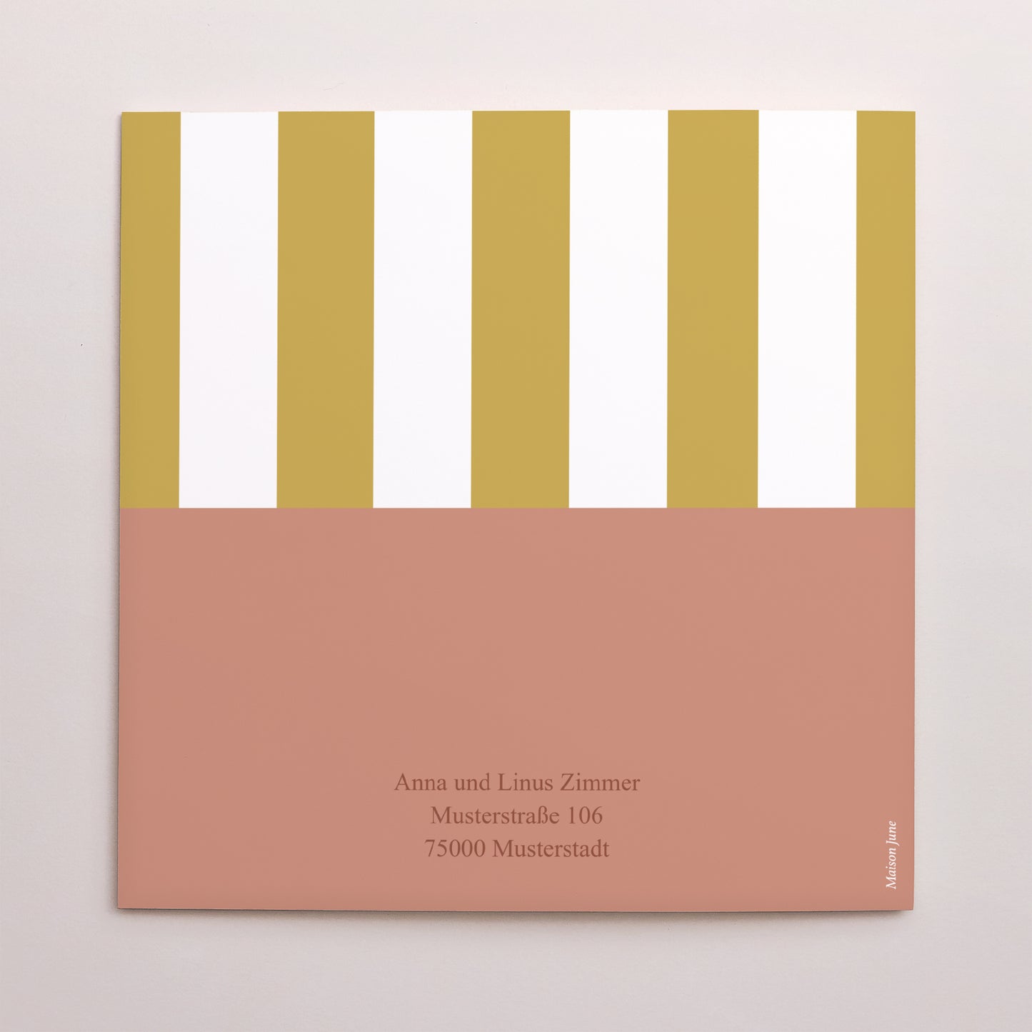 Dankeskarte Hochzeit Doppelflügelfenster Vereinte Linien foto N° 3