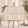 Sitzplan Hochzeit Landschaft 90 x 60 cm Vereinte Linien foto N° 1