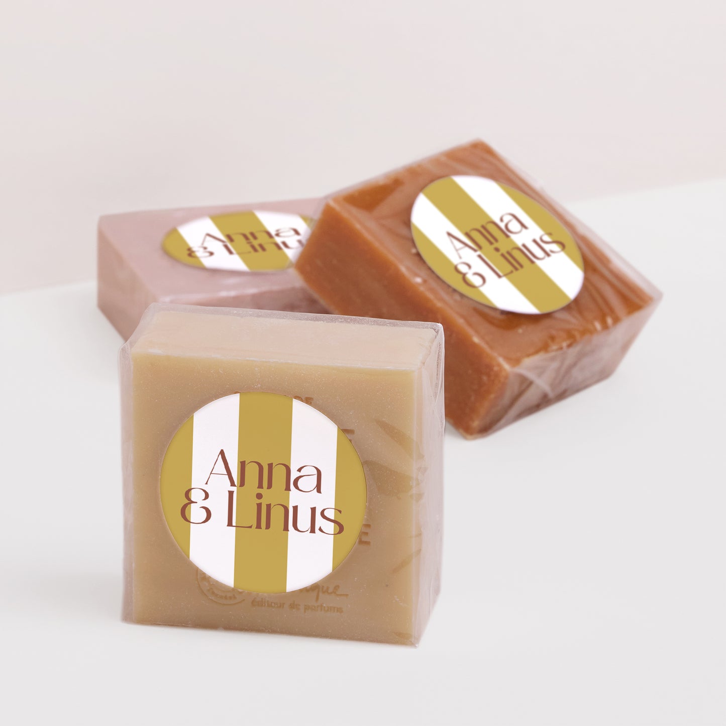 Sticker Hochzeit Rund Vereinte Linien foto N° 2