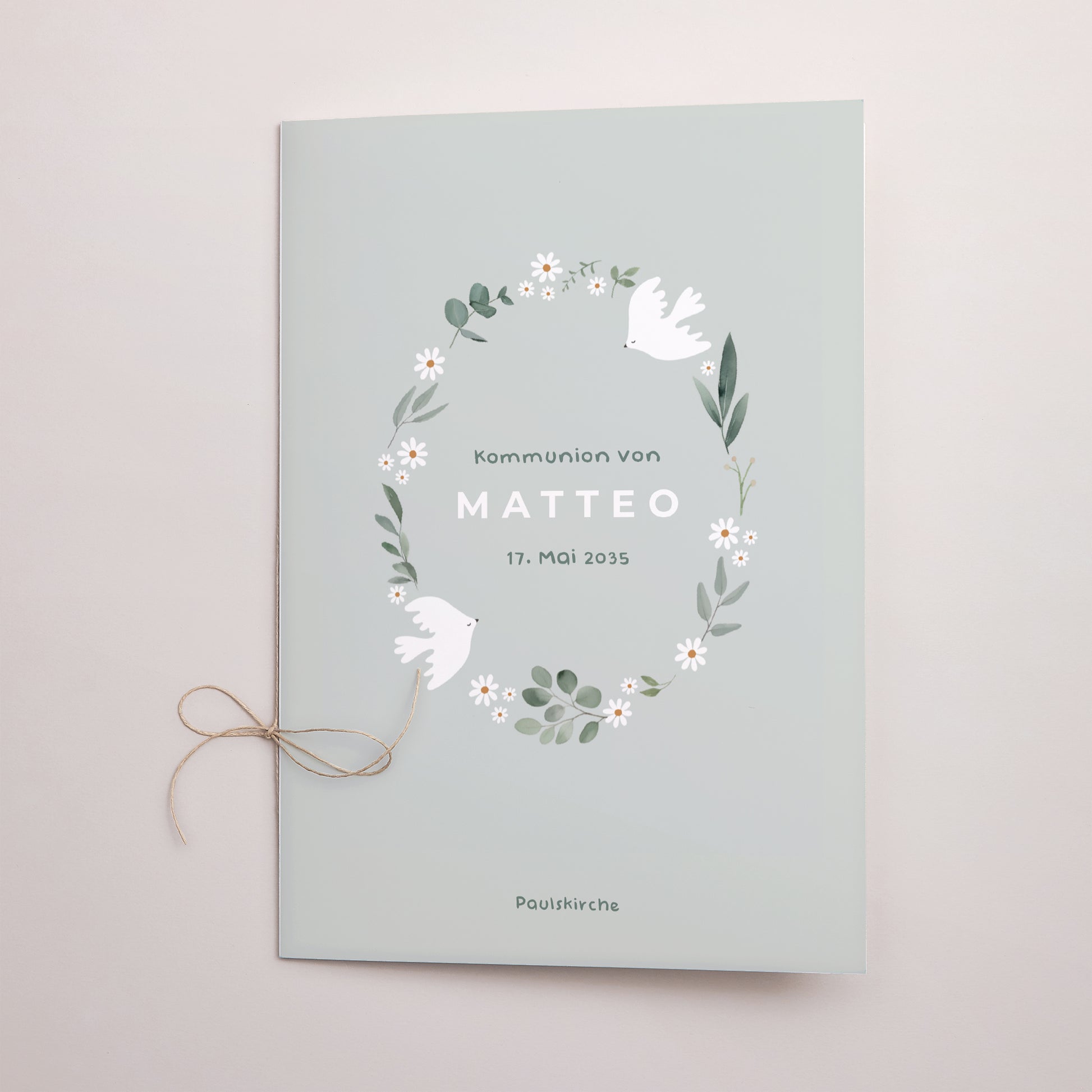 Kirchenheft Kommunion Doppelflügel Mit Liebe und Segen foto N° 1