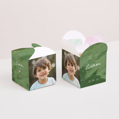 Geschenkbox Kommunion Schmetterlingsöffnung Licht der Prärie foto N° 2