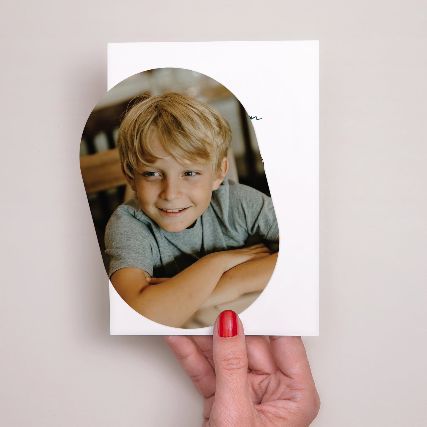 Einladungskarte Kommunion Banner, 2 Karten Goldene blaue Segnung foto N° 2