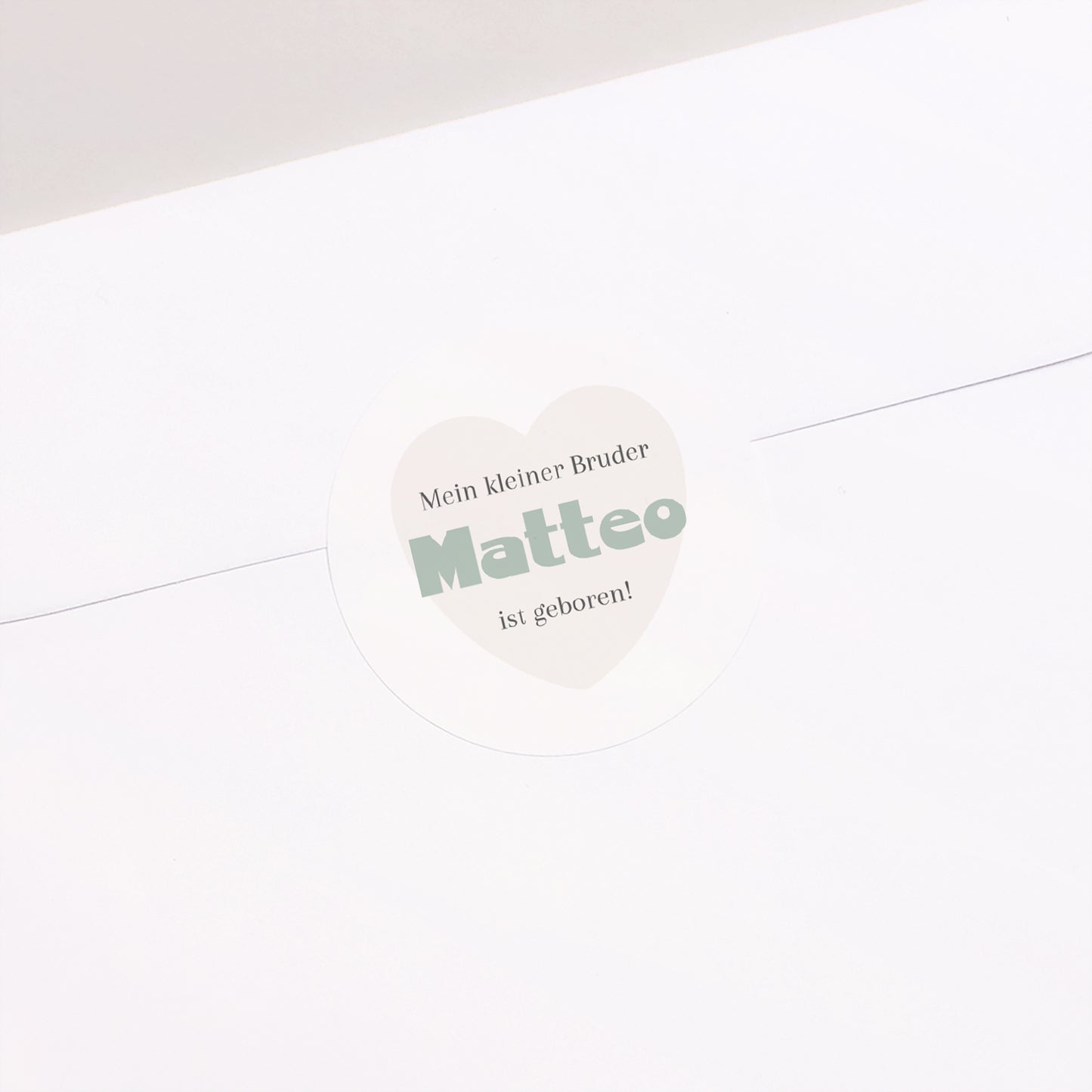 Sticker Geburt Rund Wo es beginnt. foto N° 1