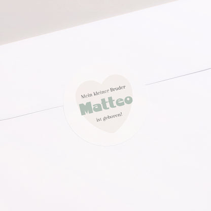 Sticker Geburt Rund Wo es beginnt. foto N° 1