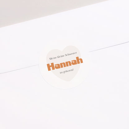 Sticker Geburt Rund Mein Held, mein Bruder foto N° 1