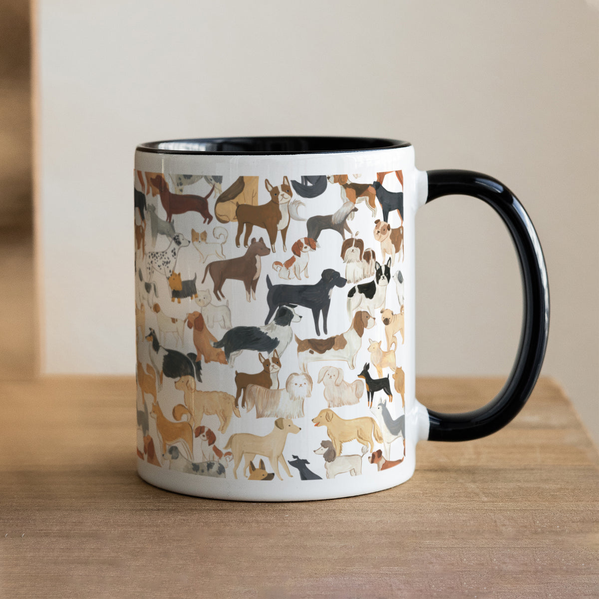 Tasse Objekte Schwarz Hundeparty foto