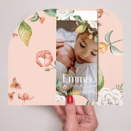 Geburtskarten Tasche, 2 Karten, runden Etikett Frühlingstau foto N° 2