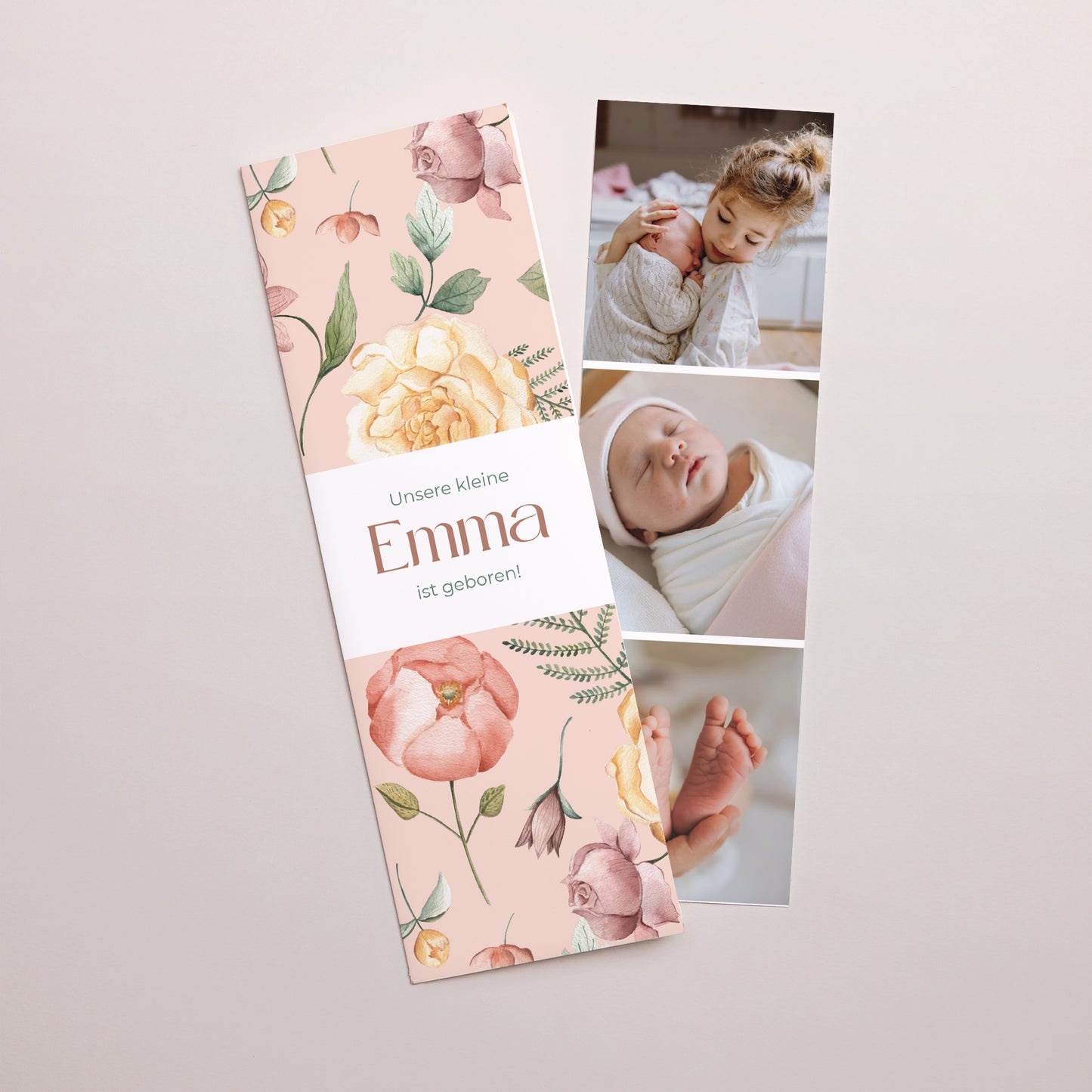 Geburtskarten Fotoautomaten Lesezeichen Frühlingstau foto N° 1