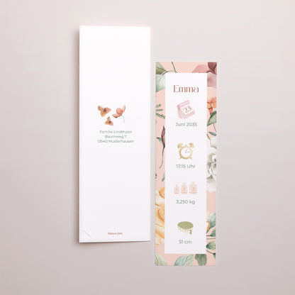 Geburtskarten Fotoautomaten Lesezeichen Frühlingstau foto N° 3