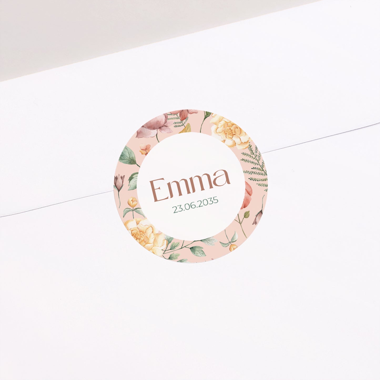 Sticker Geburt Rund Frühlingstau foto N° 1