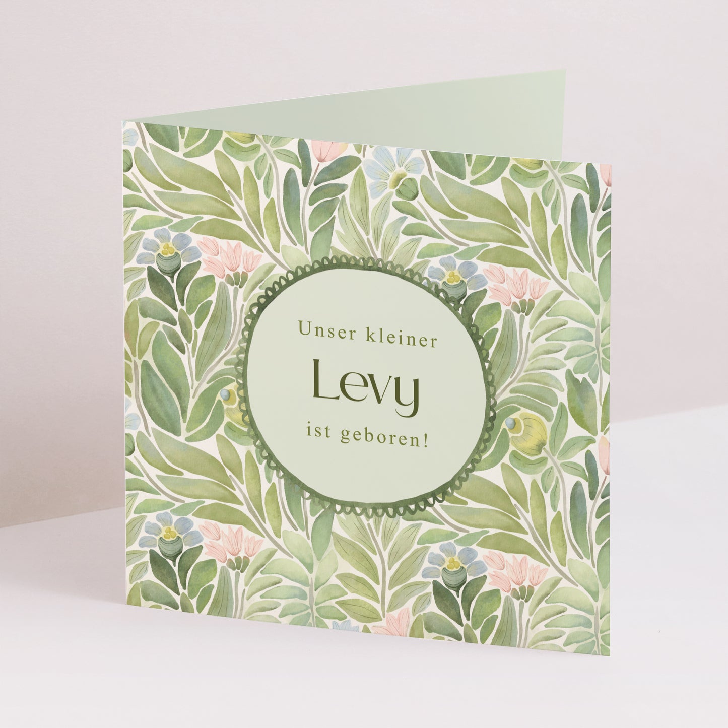 Geburtskarten Doppelflügelfenster Im Garten der Träume foto N° 1