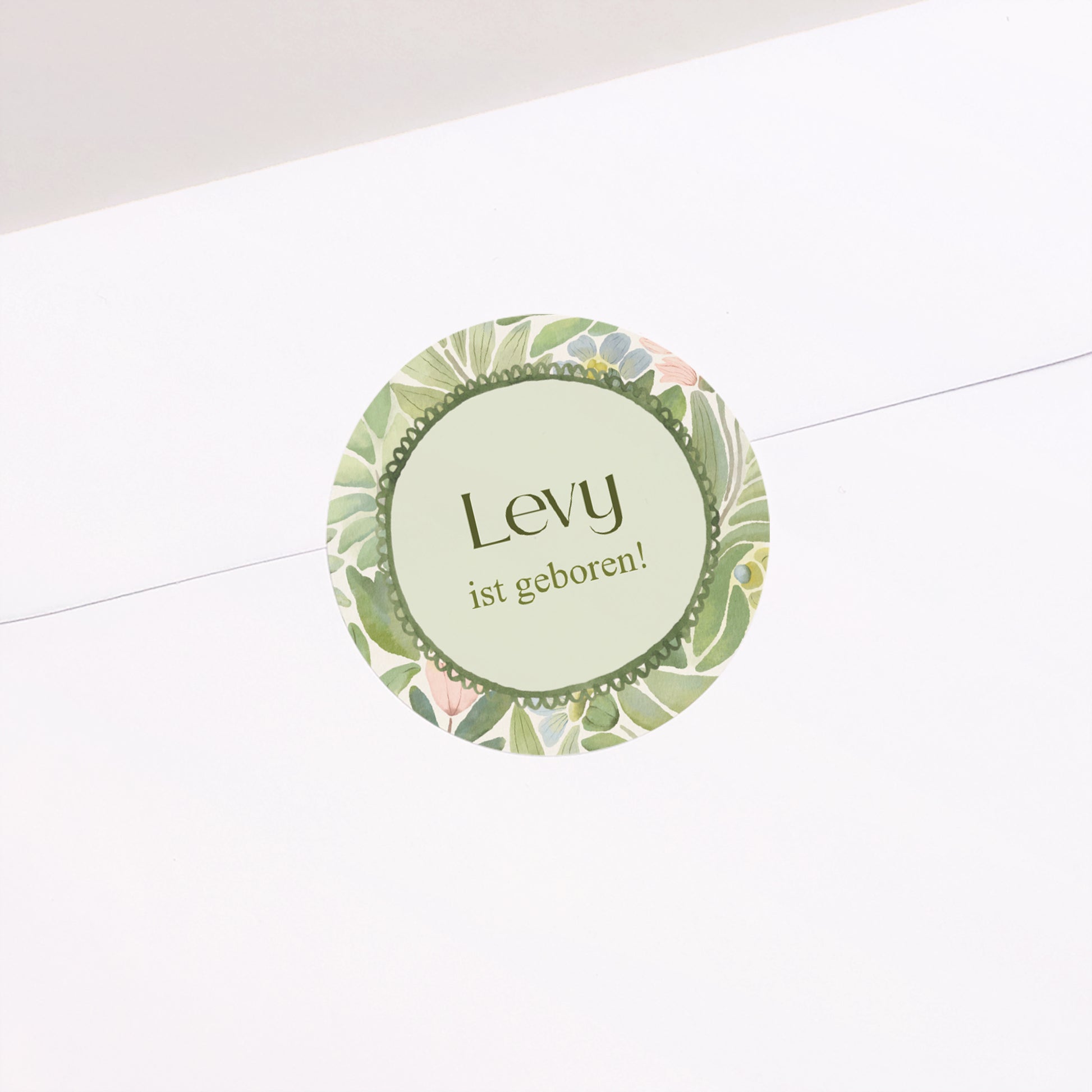 Sticker Geburt Rund Im Garten der Träume foto N° 1