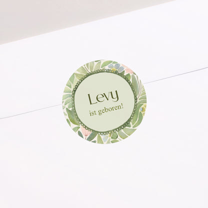 Sticker Geburt Rund Im Garten der Träume foto N° 1