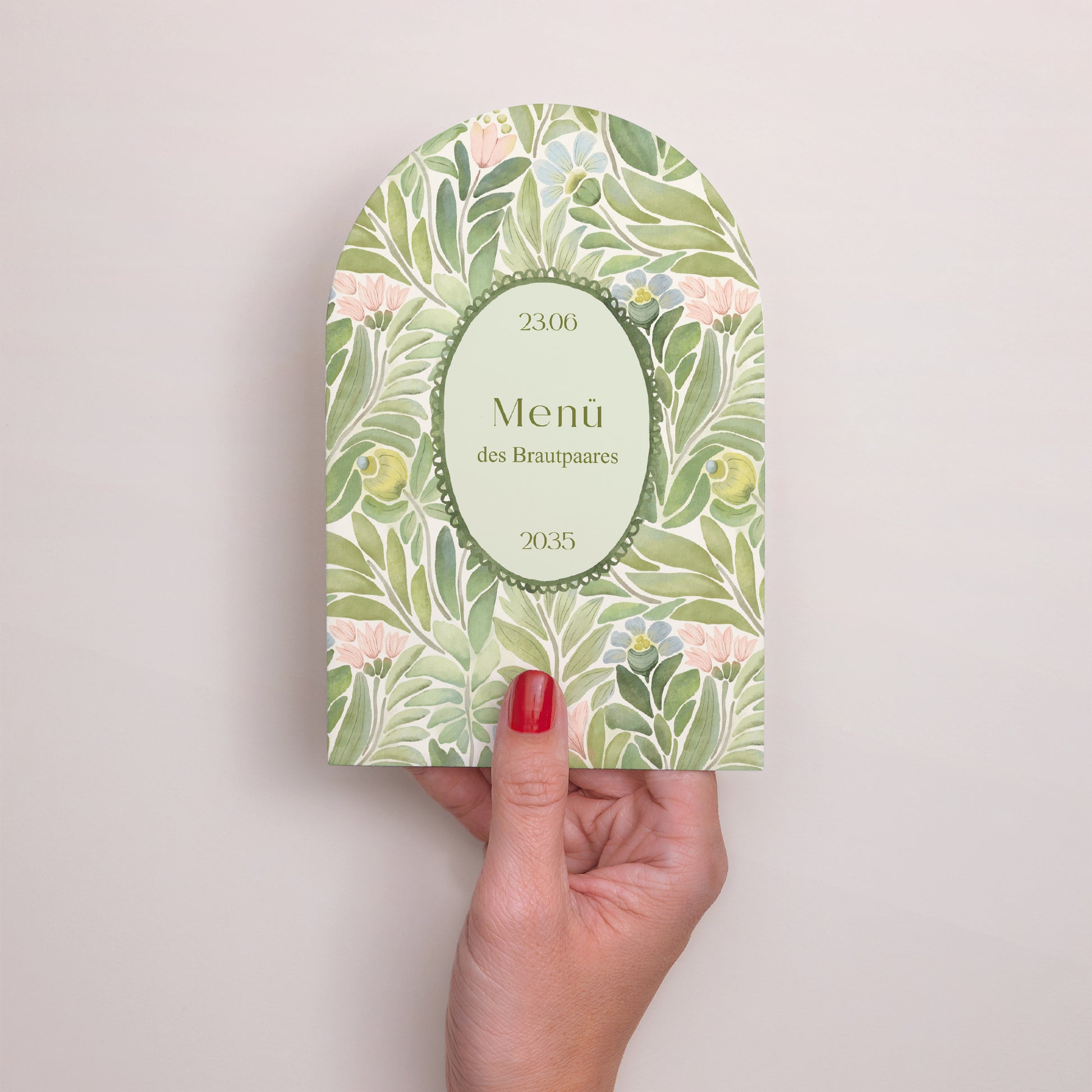 Menükarte Hochzeit Arche Der Garten der Versprechen foto N° 2