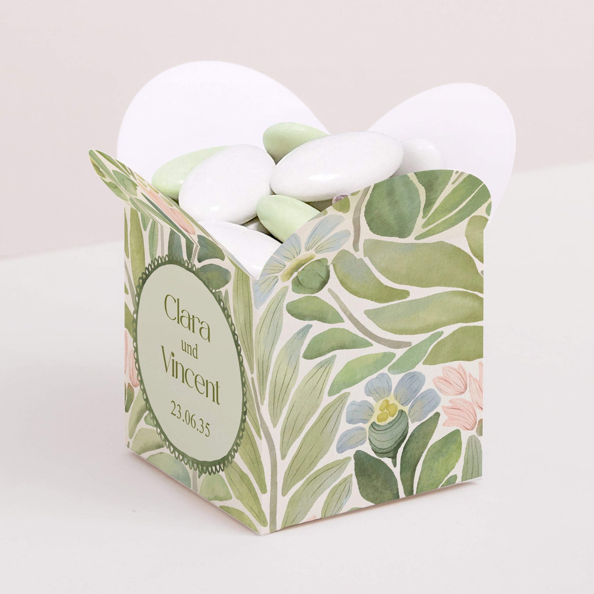 Geschenkbox Hochzeit Schmetterlingsöffnung Der Garten der Versprechen foto N° 1