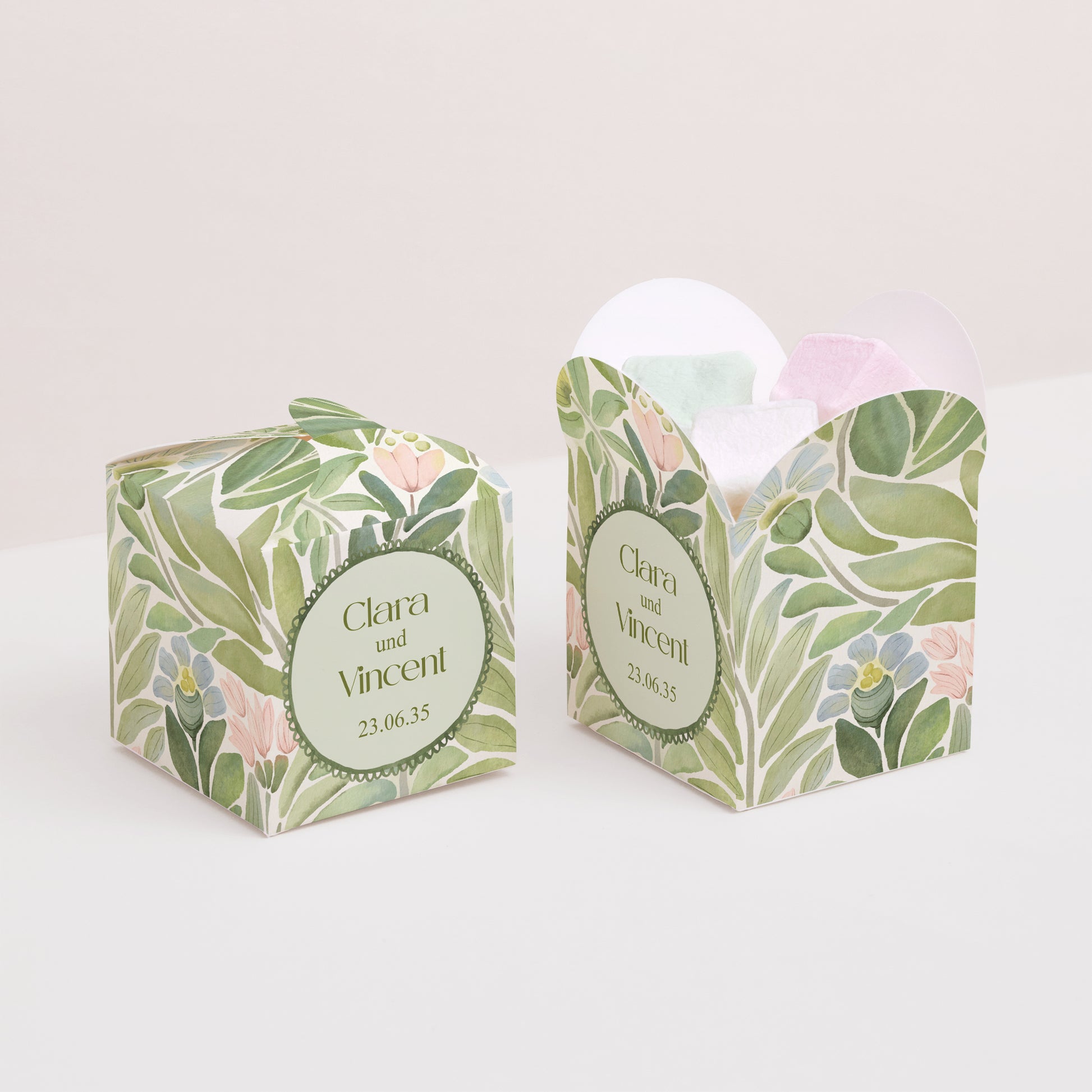 Geschenkbox Hochzeit Schmetterlingsöffnung Der Garten der Versprechen foto N° 2