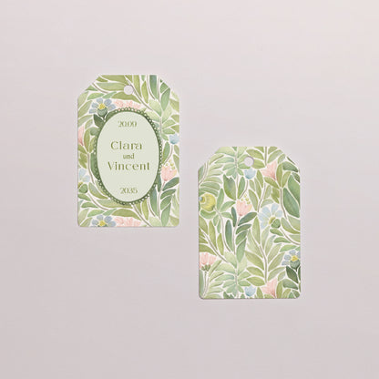 Geschenkbox Hochzeit Ball mit Wimpel-Etikett Der Garten der Versprechen foto N° 4