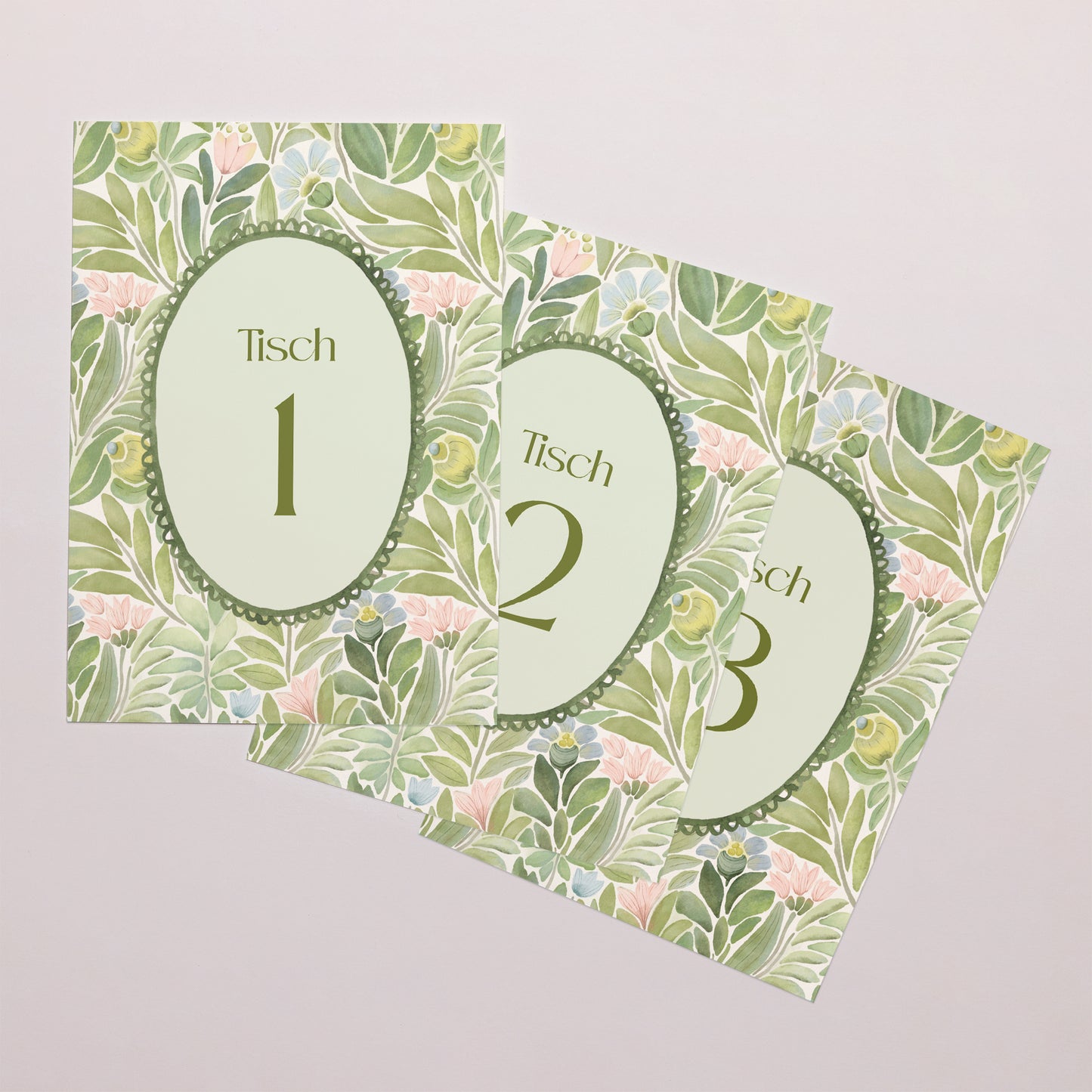 Tischnummern Hochzeit Rechteck Der Garten der Versprechen foto N° 1