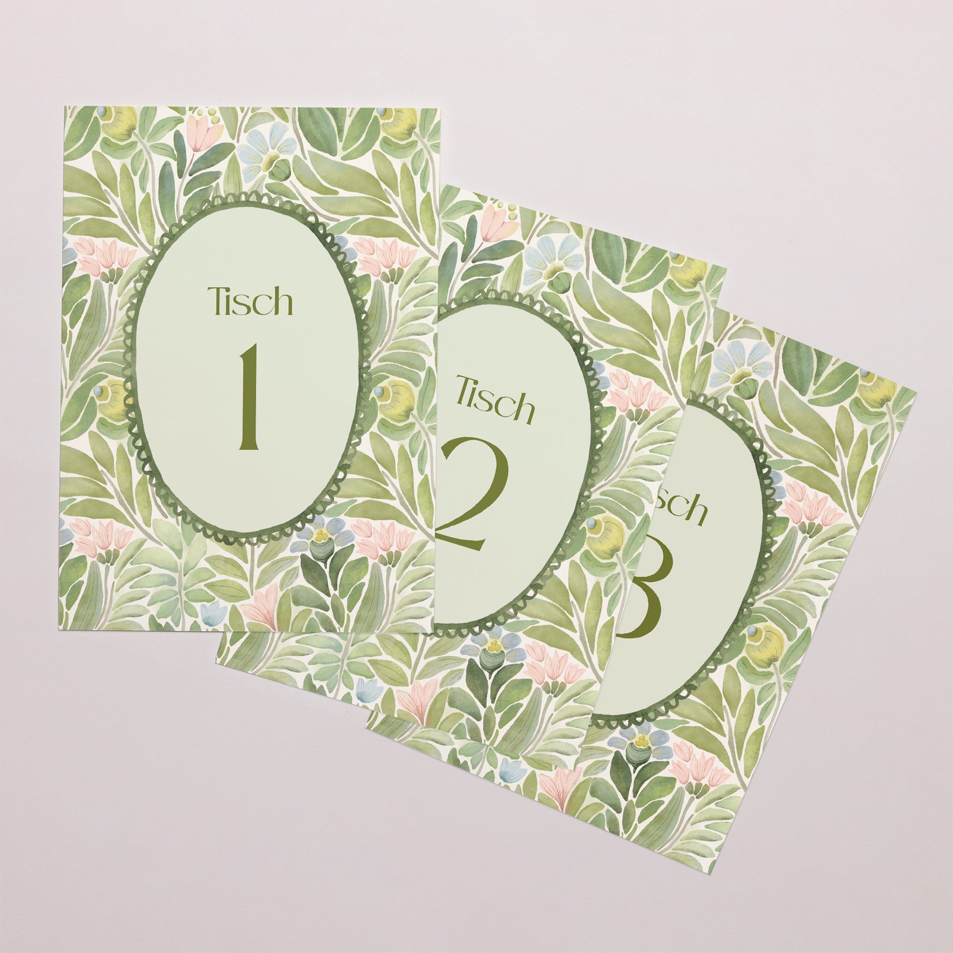 Tischnummern Hochzeit Rechteck Der Garten der Versprechen foto N° 1