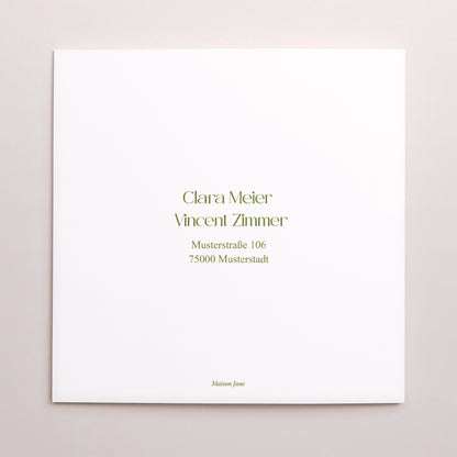 Hochzeitseinladung Doppelflügelfenster Der Garten der Versprechen foto N° 3