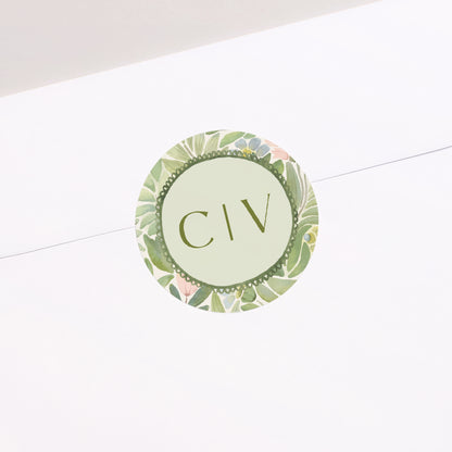 Sticker Hochzeit Rund Der Garten der Versprechen foto N° 1