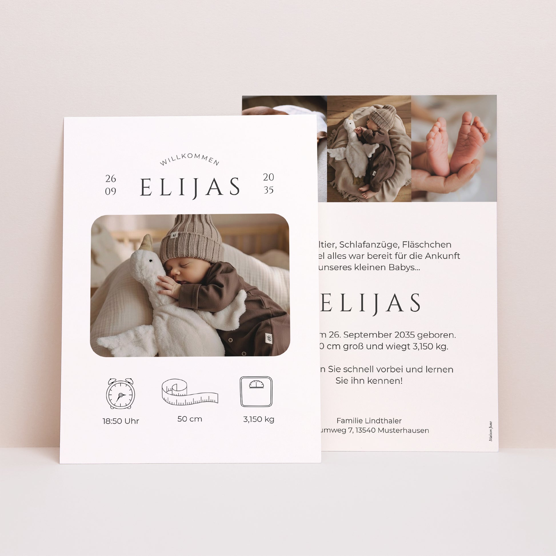 Geburtskarten Durch das Objektiv foto N° 1