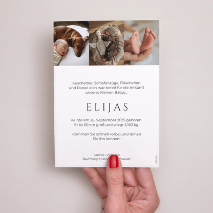 Geburtskarten Durch das Objektiv foto N° 3