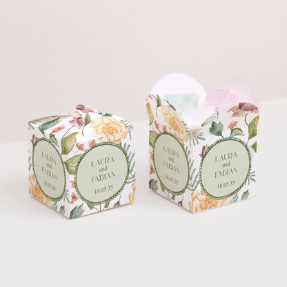 Geschenkbox Hochzeit Schmetterlingsöffnung Liebesgarten foto N° 2