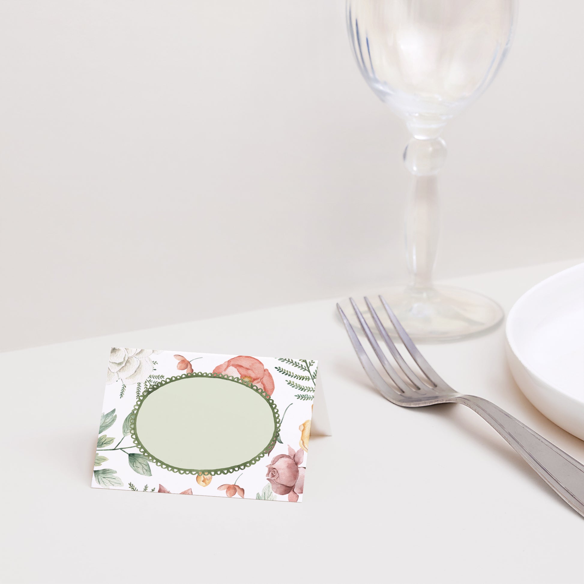 Tischkarten Hochzeit Quer Liebesgarten foto N° 2