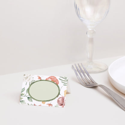 Tischkarten Hochzeit Quer Liebesgarten foto N° 2