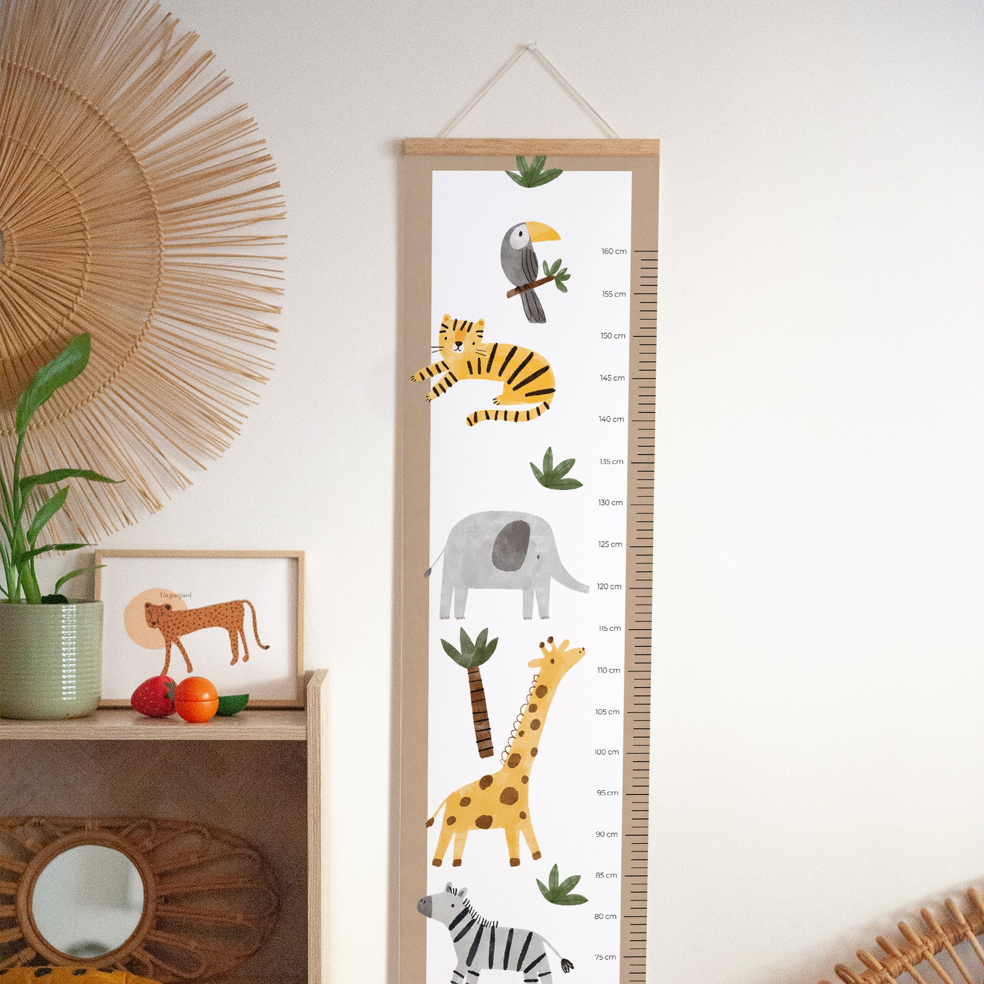 Kindermesslatte Geburt Papier Wildes Erwachen foto N° 3