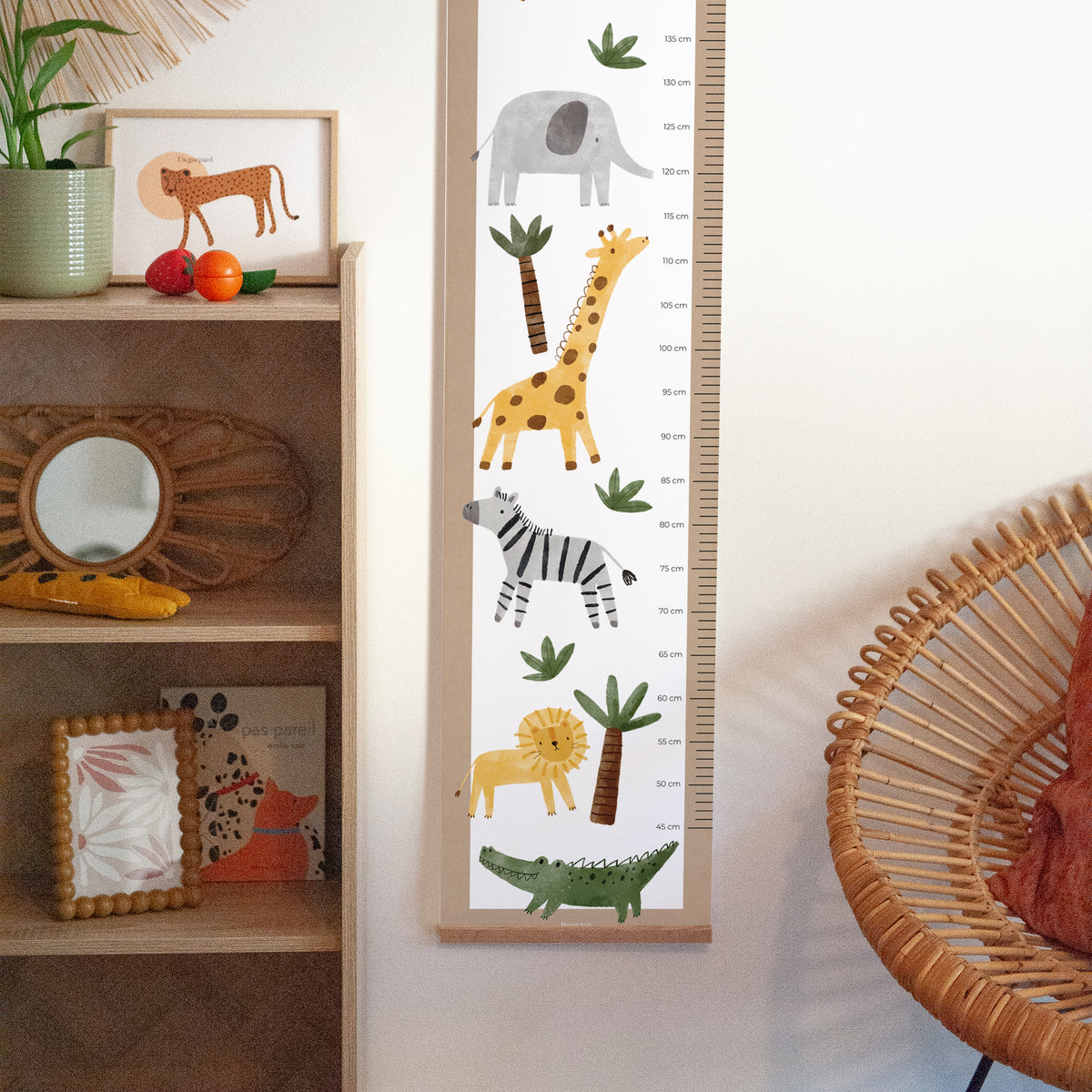 Kindermesslatte Geburt Papier Wildes Erwachen foto N° 4