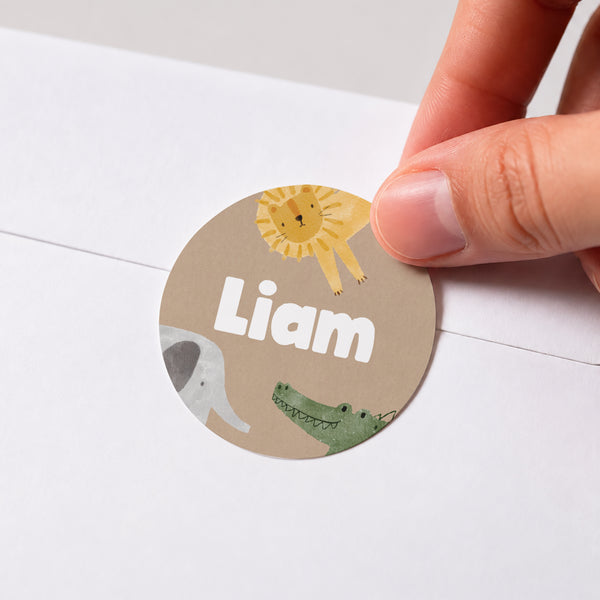 Sticker Geburt Rund Wildes Erwachen foto