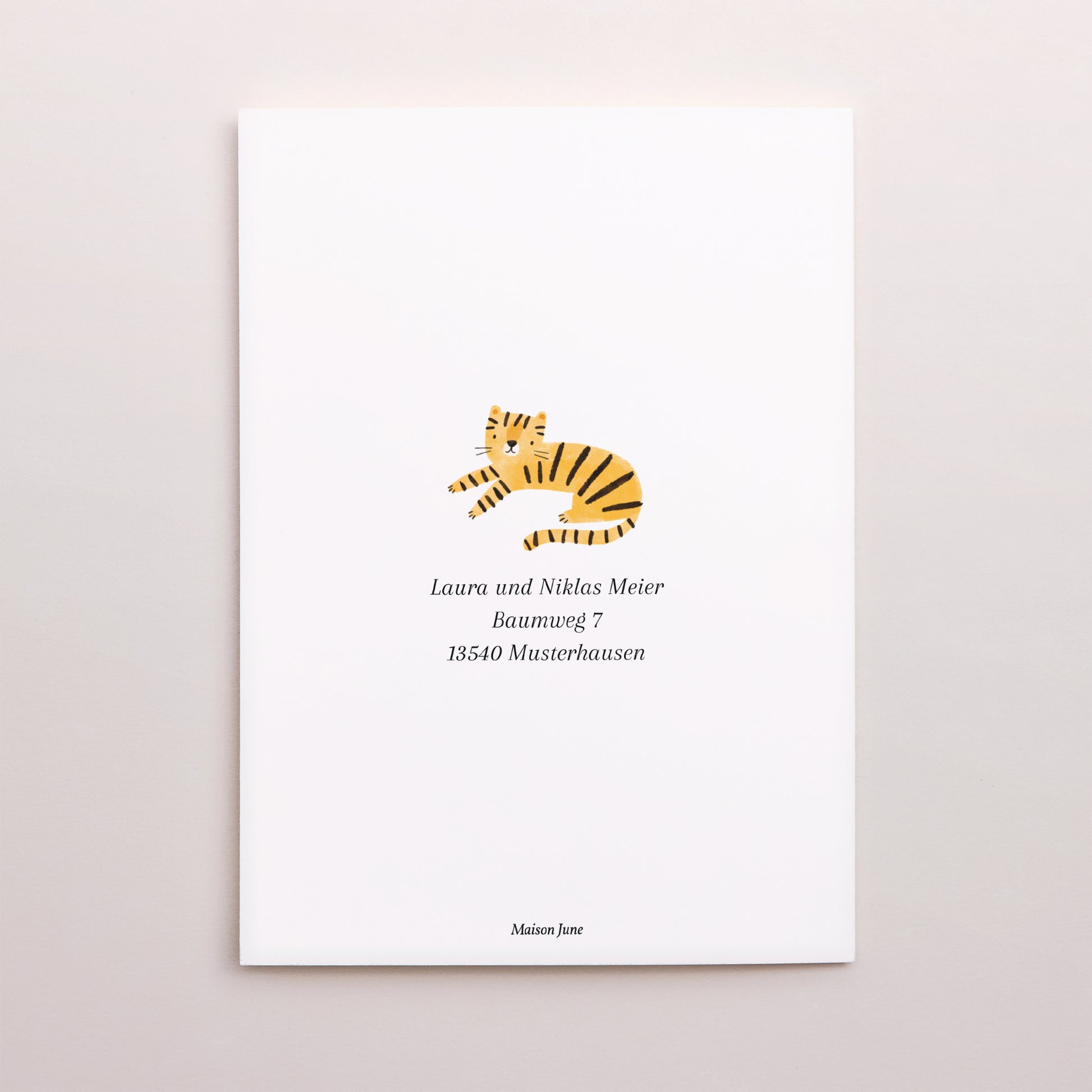 Geburtskarten Doppelflügelporträt Der Dschungel erwacht foto N° 3