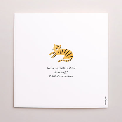 Geburtskarten Doppelflügelfenster Der Dschungel erwacht foto N° 3