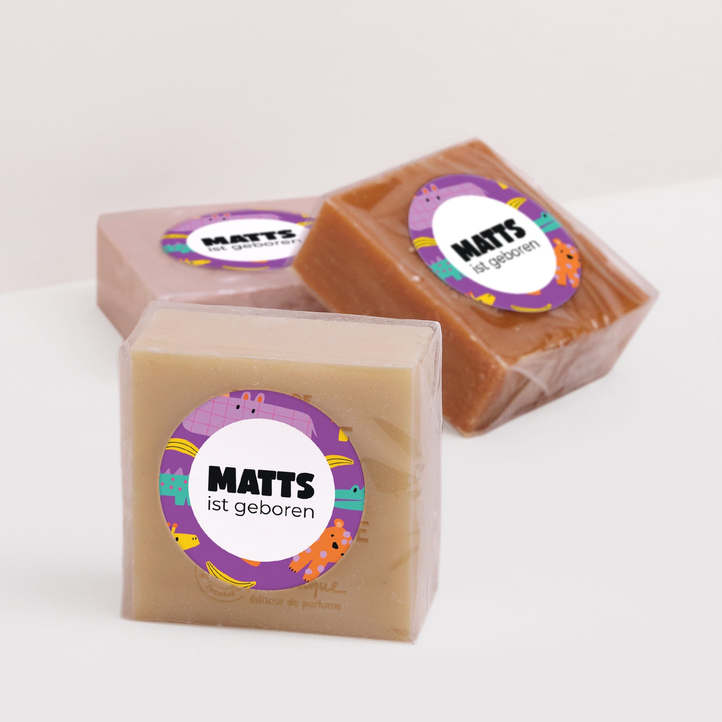 Sticker Geburt Rund Safari Pop foto N° 2