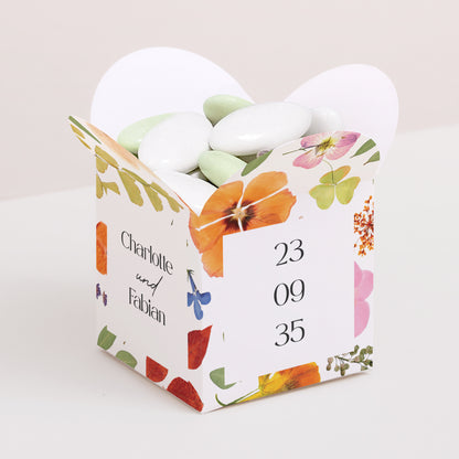 Geschenkbox Hochzeit Schmetterlingsöffnung Liebesherbarium foto N° 1