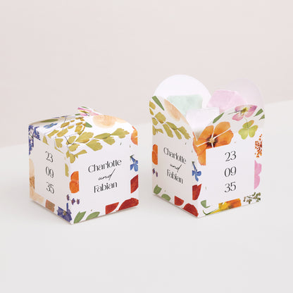 Geschenkbox Hochzeit Schmetterlingsöffnung Liebesherbarium foto N° 2