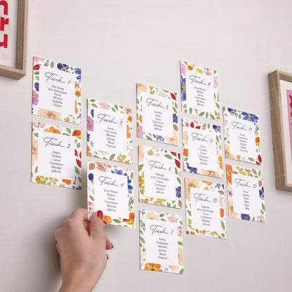Sitzplan Hochzeit Pack von 12 Liebesherbarium foto N° 2