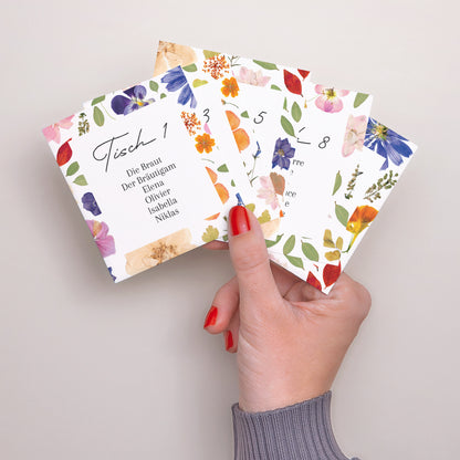 Sitzplan Hochzeit Pack von 12 Liebesherbarium foto N° 3