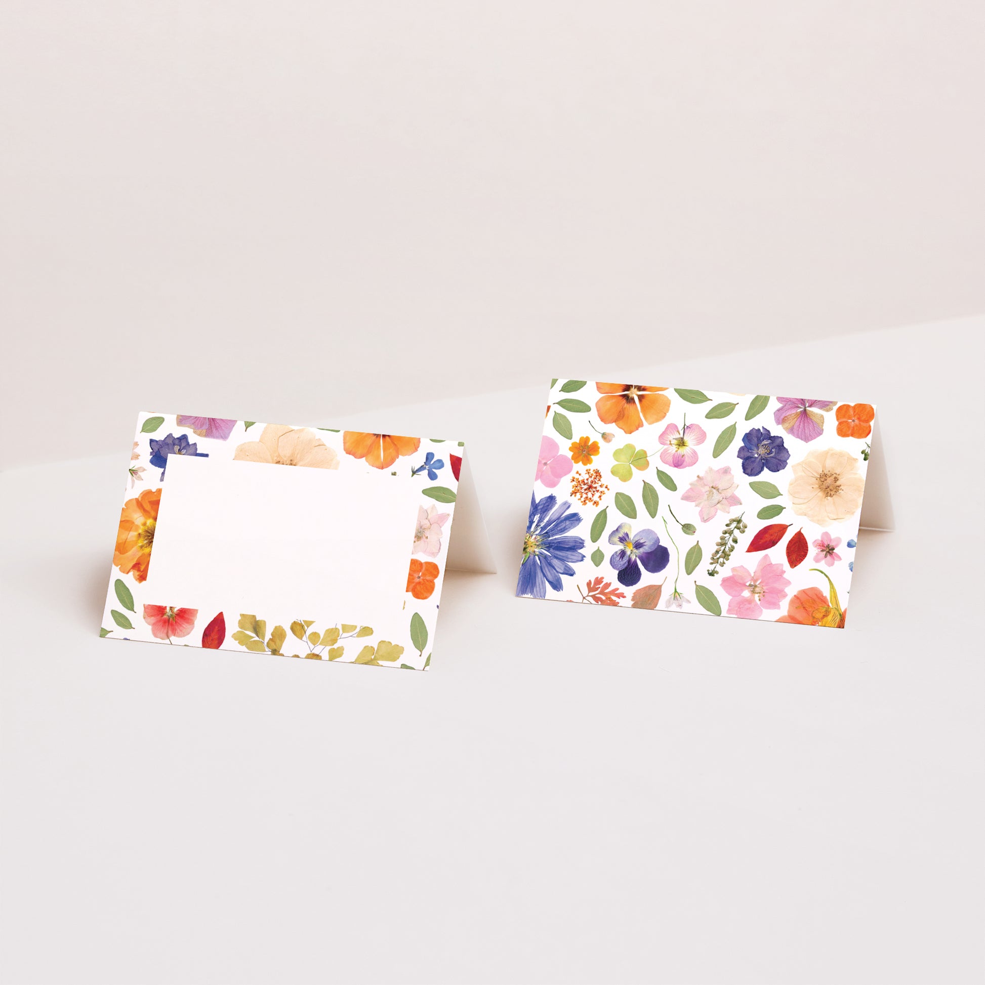 Tischkarten Hochzeit Quer Liebesherbarium foto N° 1