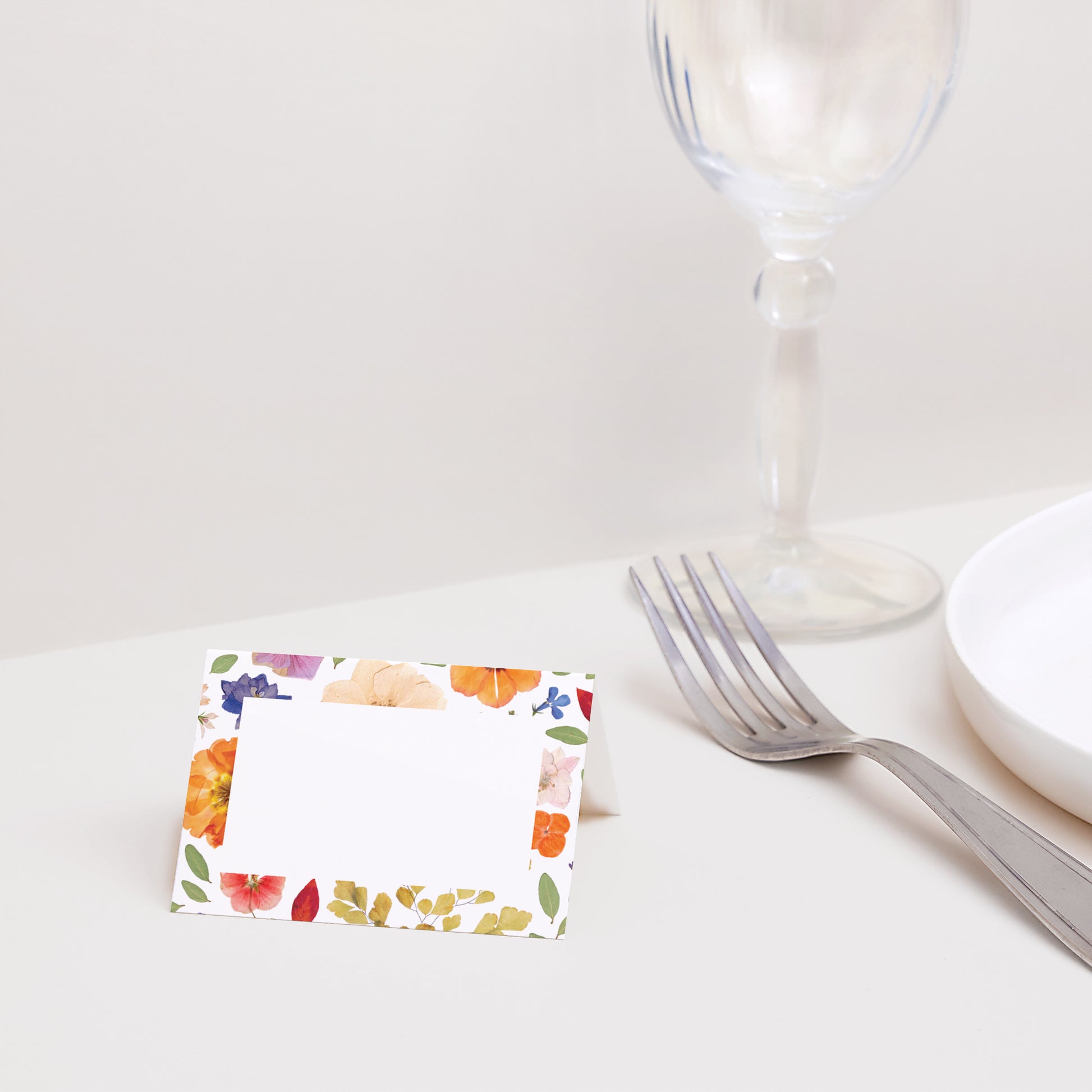 Tischkarten Hochzeit Quer Liebesherbarium foto N° 2