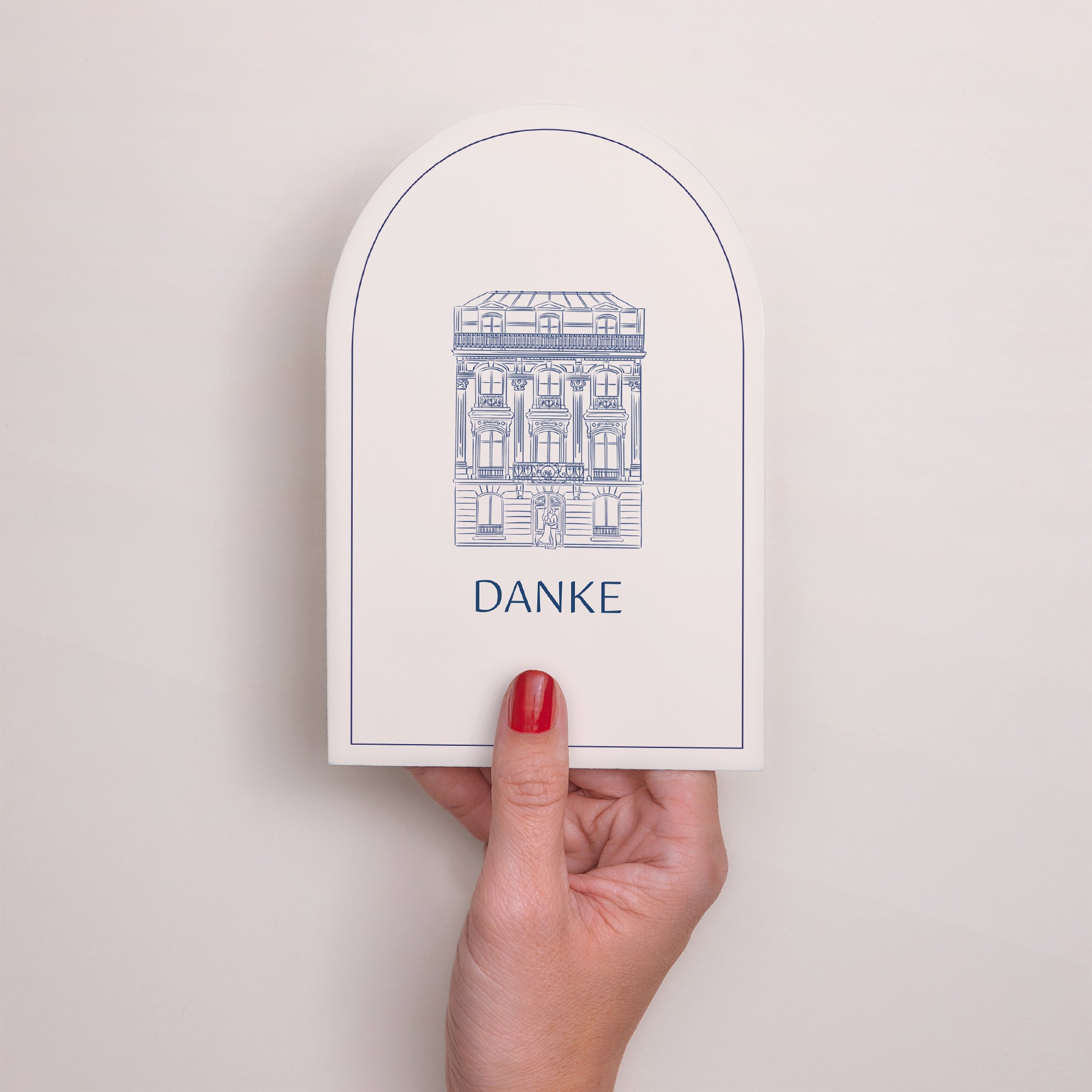 Dankeskarte Hochzeit Arche Faubourg Saint-Honoré foto N° 2