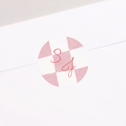 Sticker Hochzeit Rund Ein Hauch von Fantasie foto N° 1