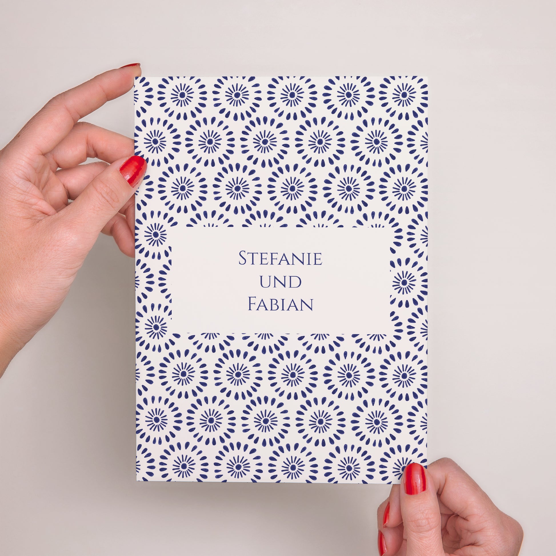 Hochzeitseinladung Porträt Versprechen des Azur foto N° 2