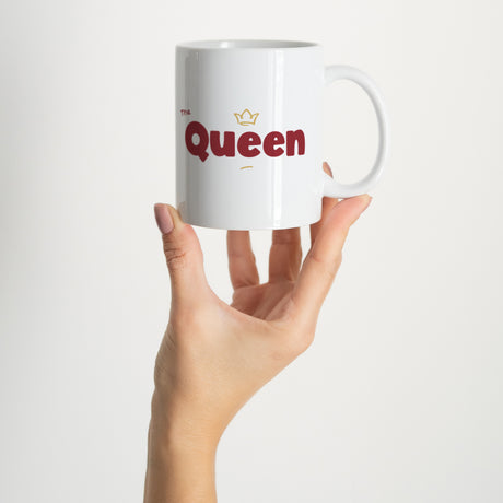Weißer Becher Die Königin