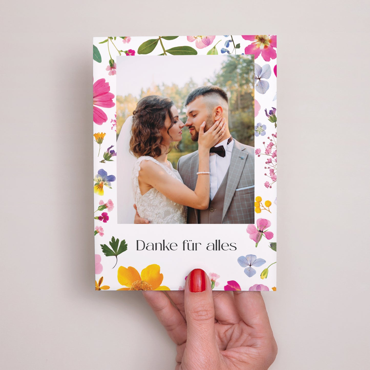 Dankeskarte Hochzeit Landsymphonie foto N° 2